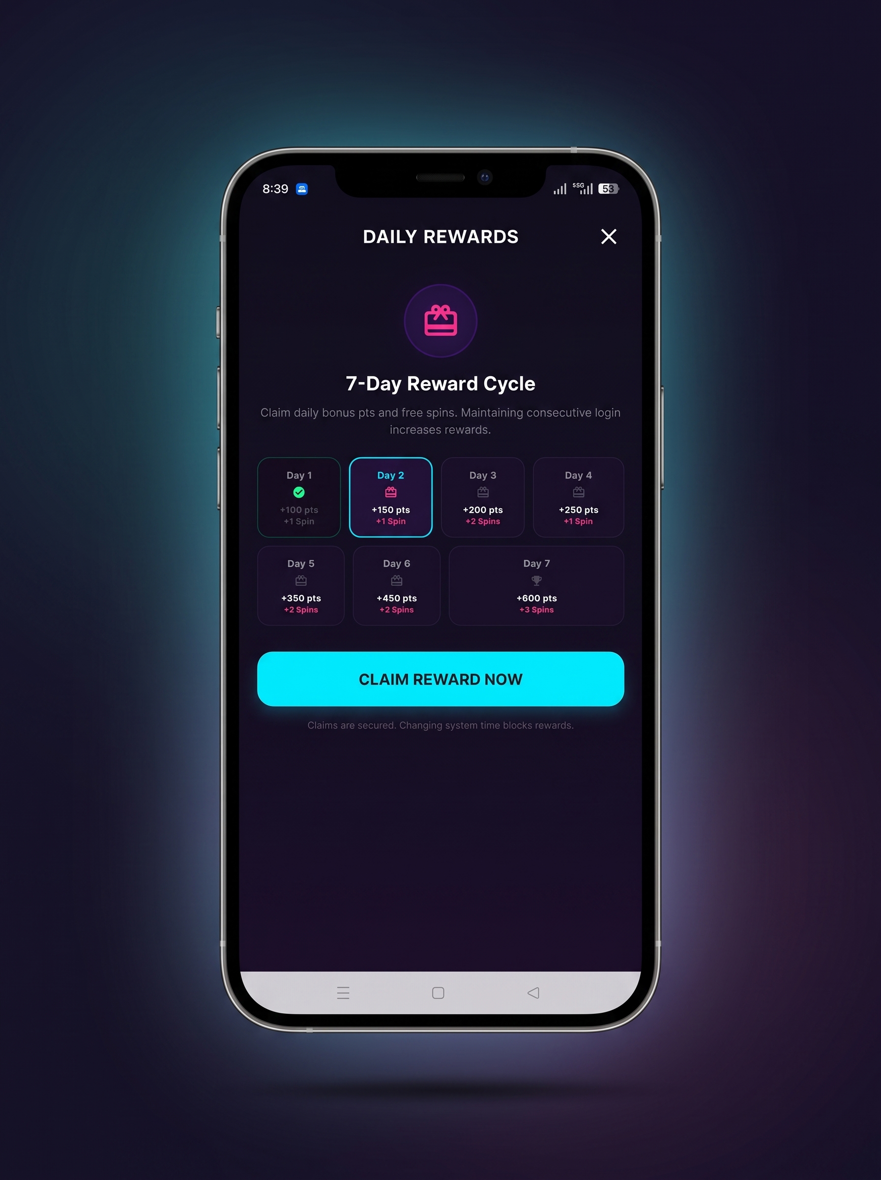 Sikkora Daily Check-in Rewards