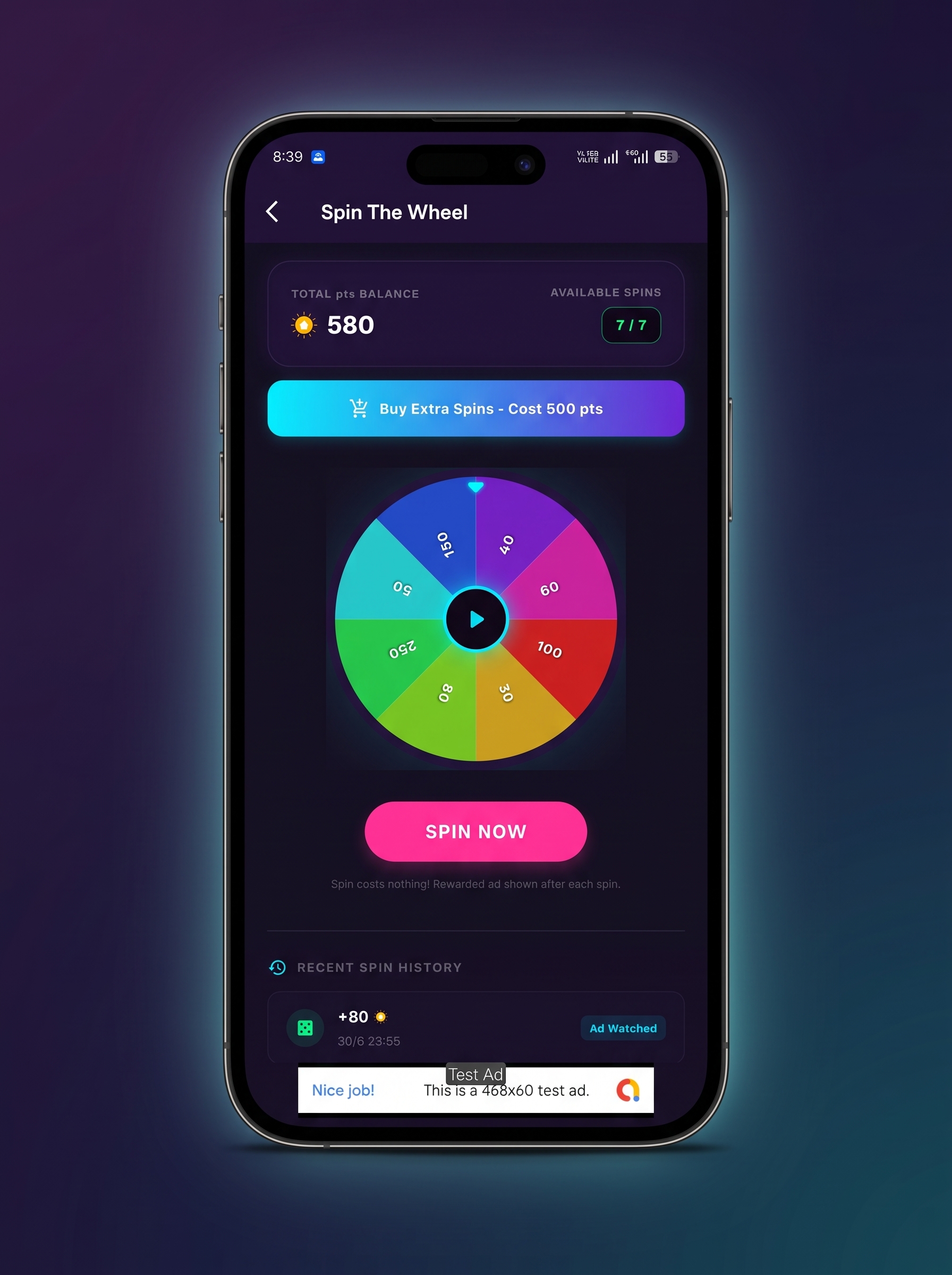 Sikkora Spin and Win Wheel
